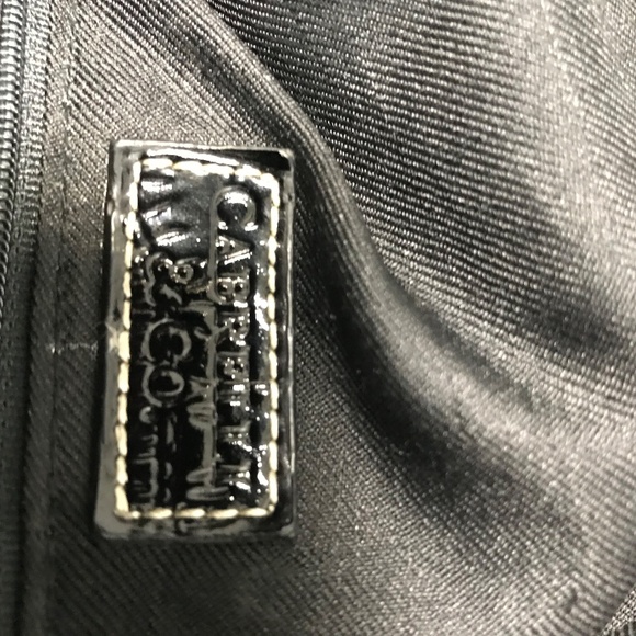 Women's Cabrelli Shiny Black Handbag Dressy Cocktail Purse - Picture 11 of 14